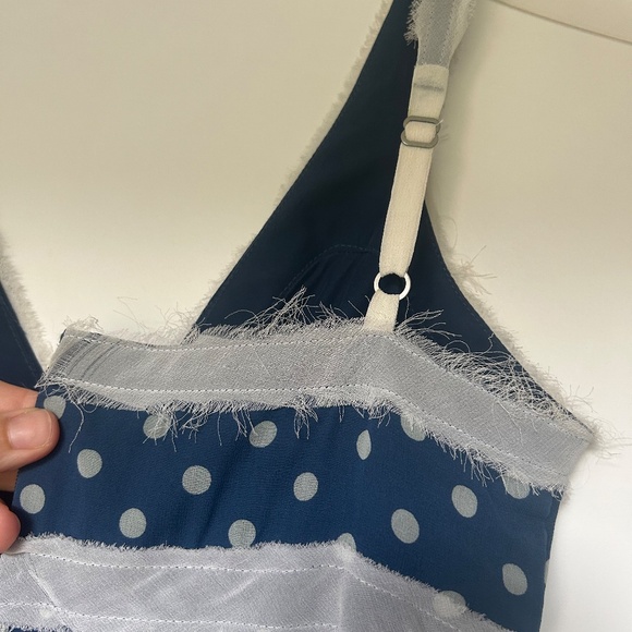 Blue and cream Polka dot dress from BCBG Maxazria size 2 - Picture 5 of 6